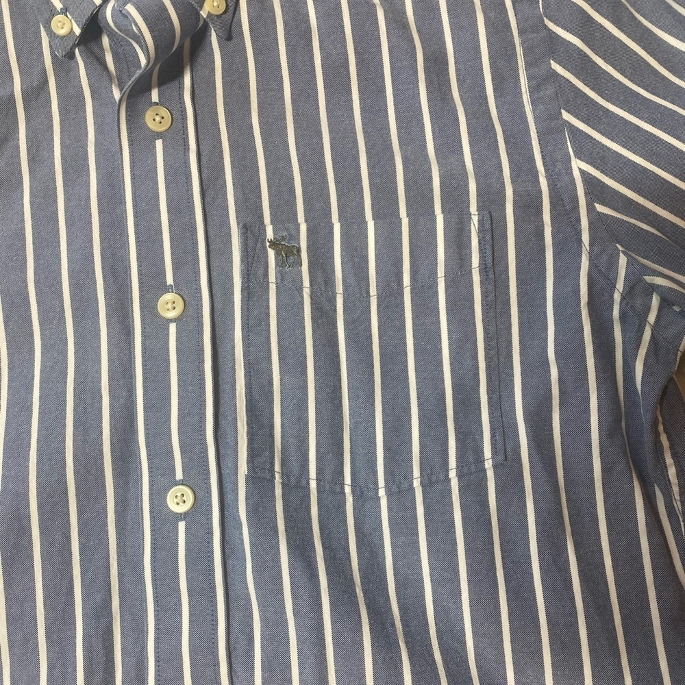 Abercrombie & Fitch Muscle Fit long sleep button up - Picture 4 of 9